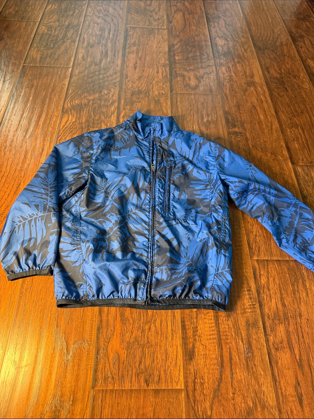 GAP Blue Tropical Print Windbreaker Jacket. 6/7 warn once